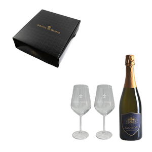 Cofanetto regalo 2 calici + 1 bottiglia