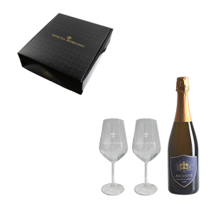 Cofanetto regalo 2 calici + 1 bottiglia