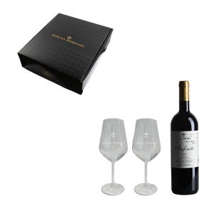 Cofanetto regalo 2 calici + 1 bottiglia