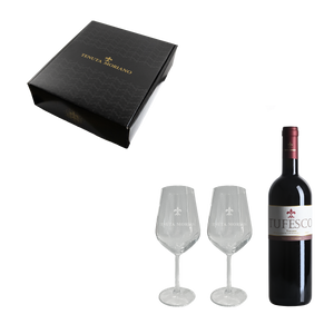 Cofanetto regalo 2 calici + 1 bottiglia