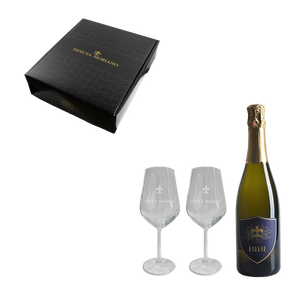 Cofanetto regalo 2 calici + 1 bottiglia